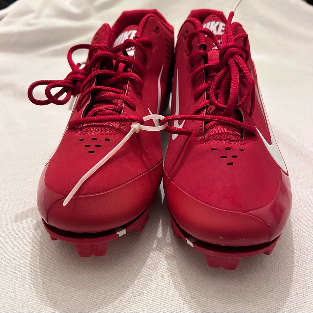 Nike Baseball Cleats Vapor Keystone Men's Size 12 Brand New Red & White - Picture 5 of 8